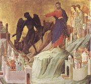 The Tempration of Christ on the Mountain Duccio